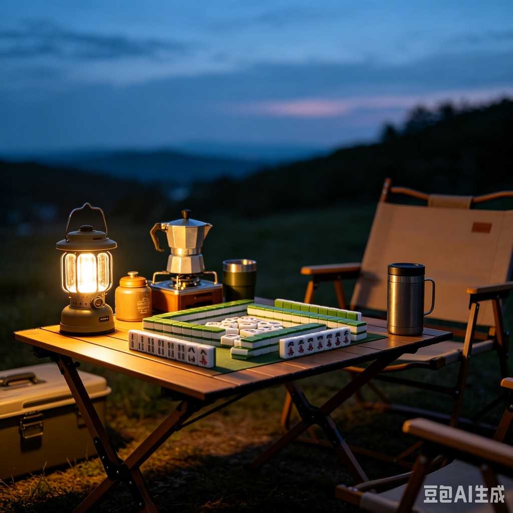 antique style mahjong set
